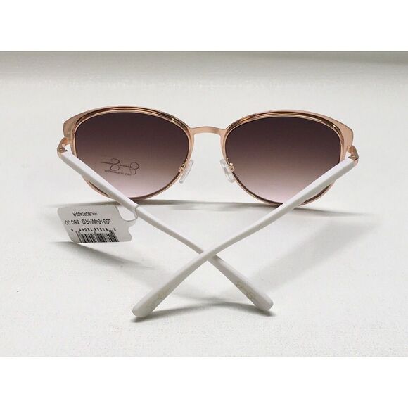JESSICA SIMPSON  J5316 WHRG CAT EYE Women's Sunglasses Matte White Rose Gold $55 - Picture 8 of 10